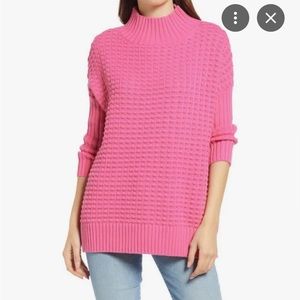 French Connection | White Knit Mock Neck Sweater (S)